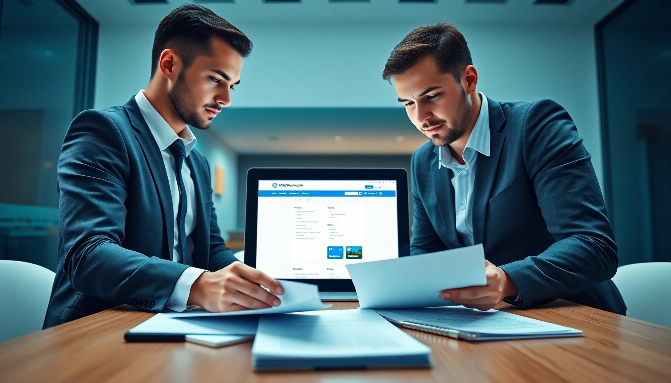 Verify brokers and financial advisors using FINRA BrokerCheck in a professional office setting.