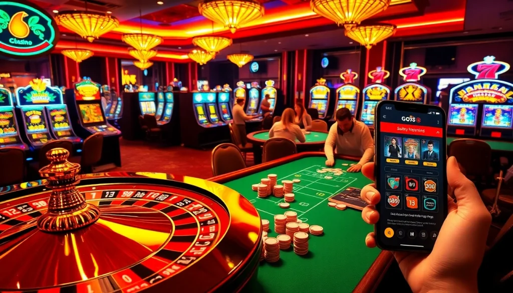 Experience the thrill of gambling at trang chủ go8 with vibrant slots, poker, and roulette in an electrifying casino atmosphere.