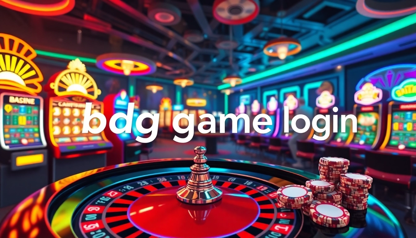Enjoy thrilling gaming adventures with bdg game login featuring vibrant slot machines and roulette.