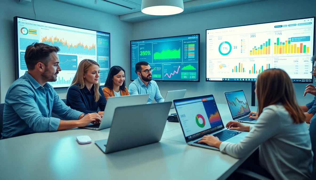 Awin66 marketing team analyzing data and strategies for success in digital marketing.